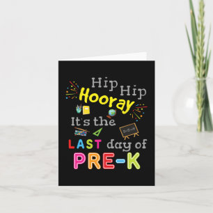 Day Of School Graduation Funny Pre K Teacher  Card