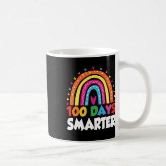 Day Of School Ideas Teacher 100 Days Smarter Rainb Coffee Mug
