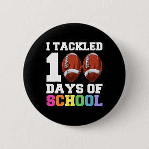 Day Of School Kids Football  6 Cm Round Badge