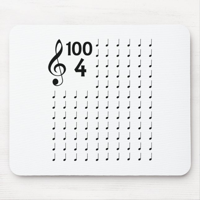 Day Of School Musical Notes Music Teacher  Mouse Pad (Front)