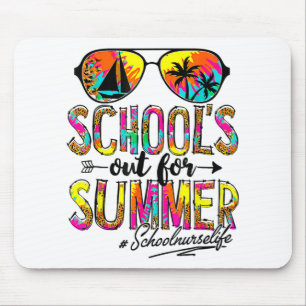 Day Of School Schools Out For Summer School Nurse Mouse Pad