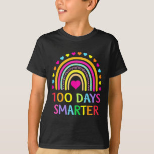 Day Of School Teacher - 100 Days Smarter Rainbow 3 T-Shirt