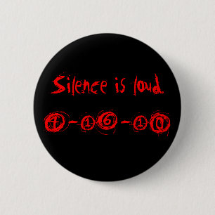 Day of Silence 6 Cm Round Badge