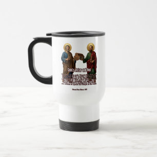 Day of St. Peter and St. Paul Two Pillars Catholic Travel Mug