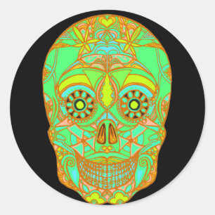 Day of the Dead 1 Classic Round Sticker