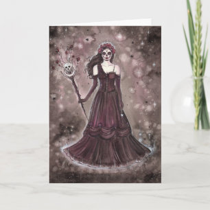Day of the dead art by Renee Lavoie Card