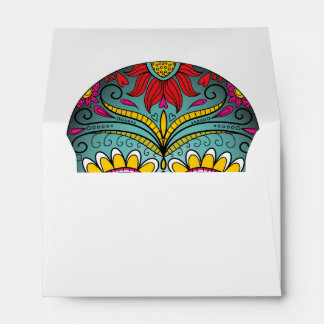 Day of the Dead Bright Skull Envelopes