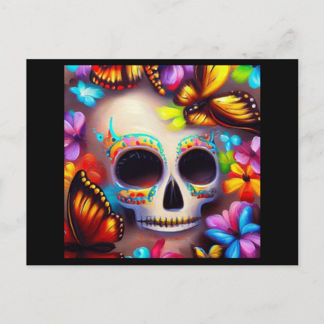 Day of the Dead Butterflies 1 Postcard (Front)