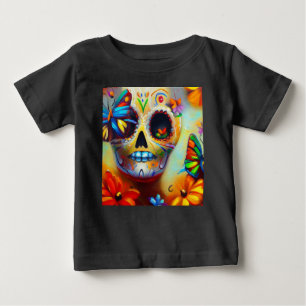 Day of the Dead Butterflies 2 Baby T-Shirt