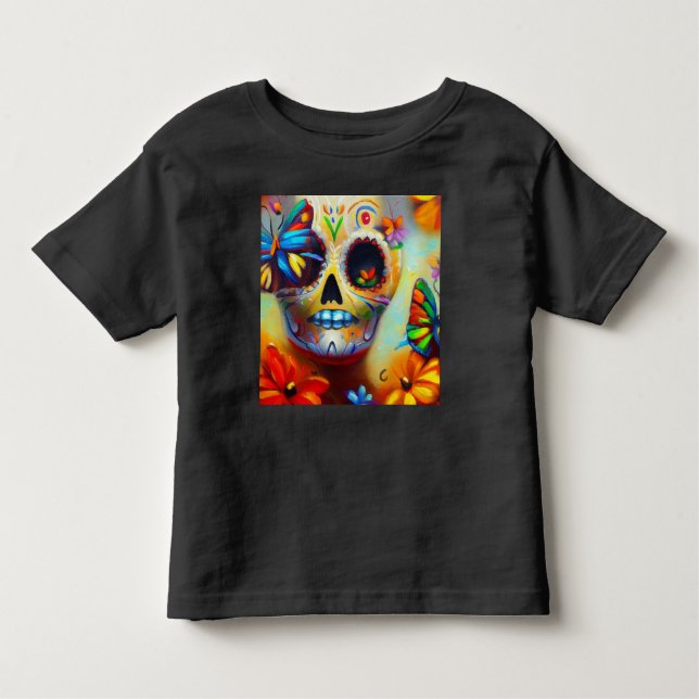 Day of the Dead Butterflies 2 Toddler T-Shirt (Front)