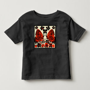 Day of the Dead Butterflies Woodcut 3 Toddler T-Shirt