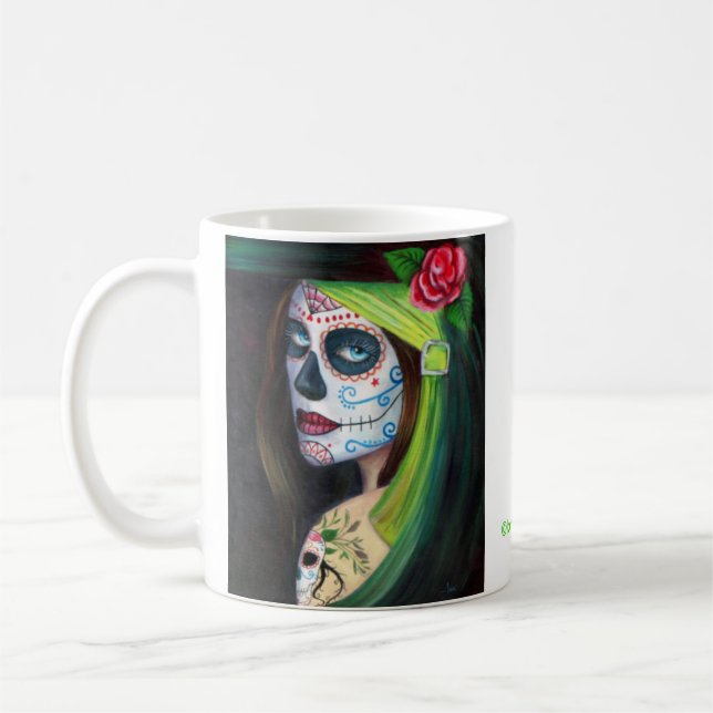 Day of the  Dead by Lori Karels Coffee Mug (Left)