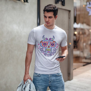 Day Of The Dead Cartoon Skull T-Shirt