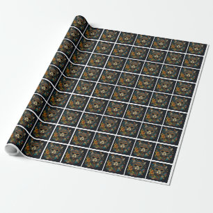 Day of the Dead Cat Wrapping Paper