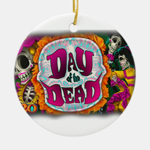 Day of the Dead Ceramic Tree Decoration