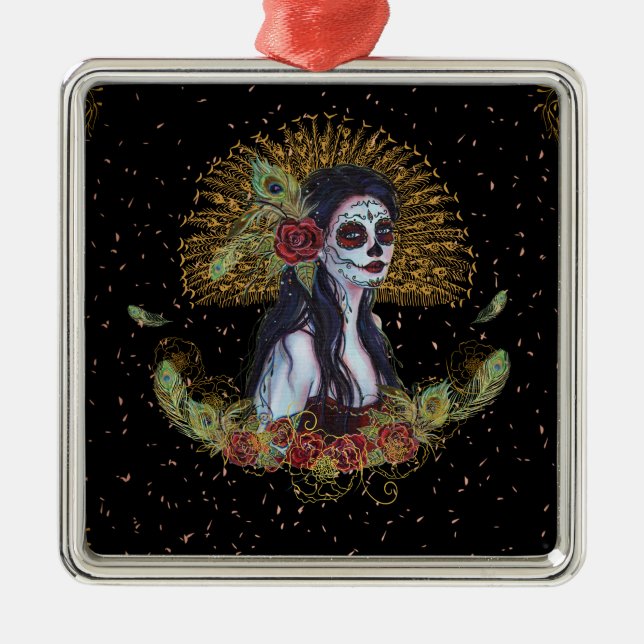 Day of the dead Christmas ornament (Front)