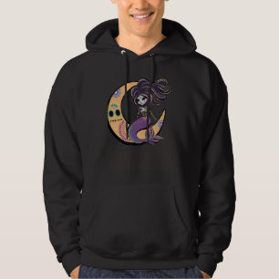 Day of the Dead Dia De Los Muertos Mermaid Women Hoodie