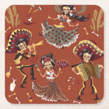 Day of the Dead - Día de los Muertos Paper Coaster