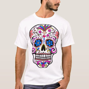 Day of The Dead - Día De Los Muertos - Sugar Skul T-Shirt