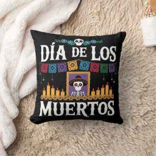 Day of the Dead   Día de Los Muertos Sugar Skull Cushion