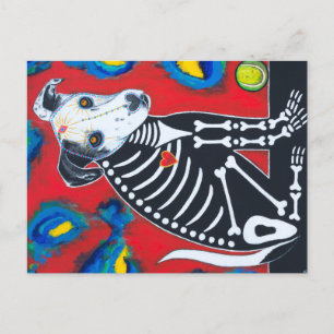 Day of the Dead Dog Postcard