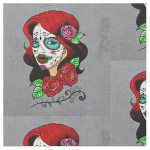 Day of the dead fabric