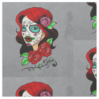 Day of the dead fabric