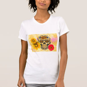 Day of the Dead floral skull T-Shirt