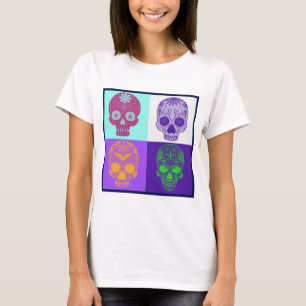 Day of the Dead funky skulls T-Shirt
