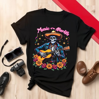 Day of the Dead Guitar Music of the Afterlife T-Shirt