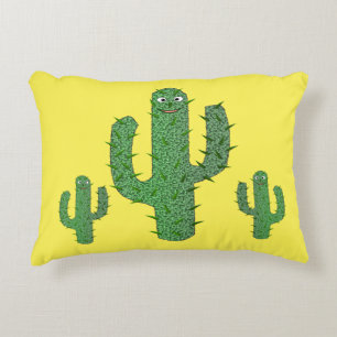 Day of the Dead Happy Cactus Decorative Cushion