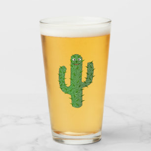 Day of the Dead Happy Cactus Glass