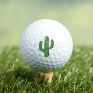 Day of the Dead Happy Cactus Golf Balls