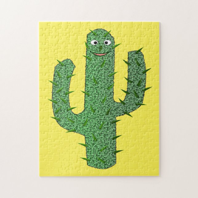Day of the Dead Happy Cactus Jigsaw Puzzle (Vertical)