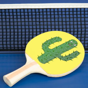 Day of the Dead Happy Cactus Ping Pong Paddle
