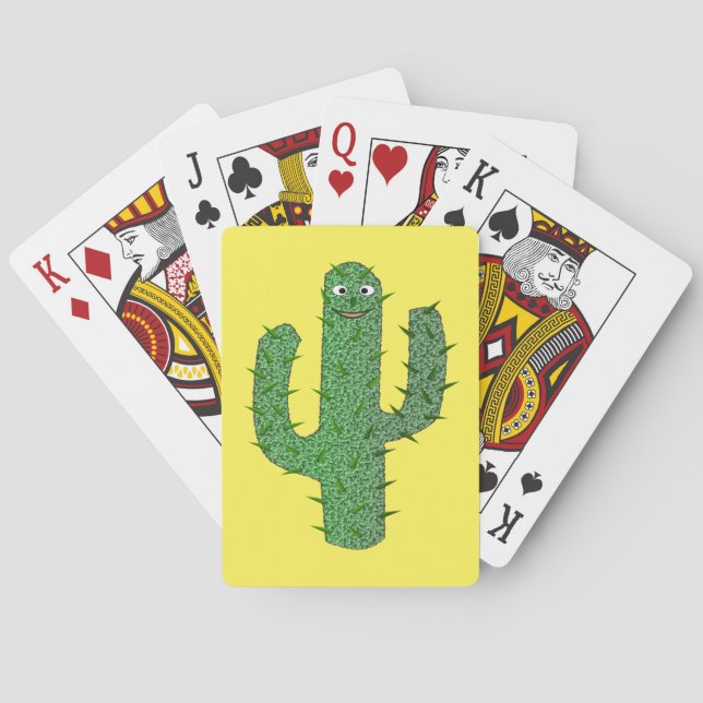 Day of the Dead Happy Cactus Playing Cards (Back)