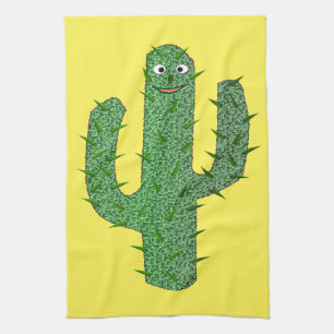 Day of the Dead Happy Cactus Tea Towel