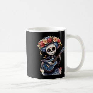 Day Of The Dead Inspired Catrina Sugar Skull  Coffee Mug