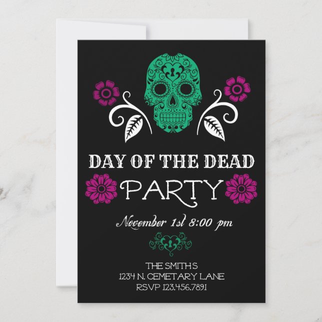 Day of the Dead Invitation (Front)