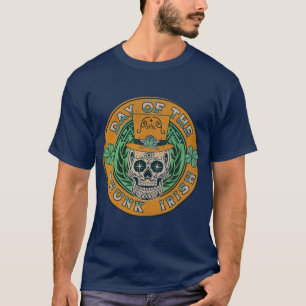 Day of the Dead Irish Drinking St. Patrick’s Day T-Shirt