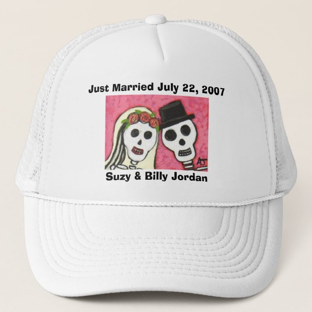 Day of the Dead - Just Married cap (Front)