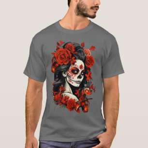 Day of The Dead La Catrina Muertos Women 3 T-Shirt