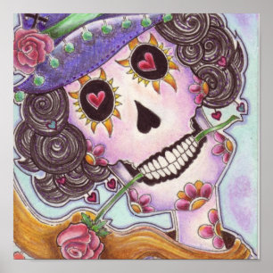 Day Of The Dead "Lady of the Roses" Poster