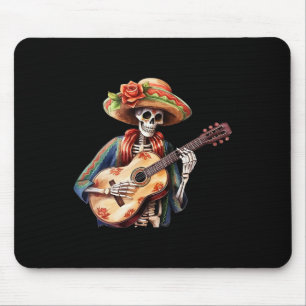 Day Of The Dead Lady Sugar Skull Dia De Los Muerto Mouse Pad