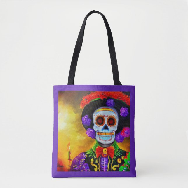 Day of the Dead Man 1 Tote Bag (Front)