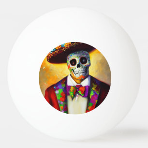 Day of the Dead Man (3) Ping Pong Ball