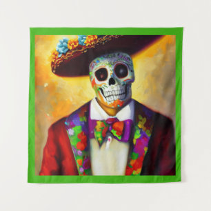 Day of the Dead Man 3 Tapestry