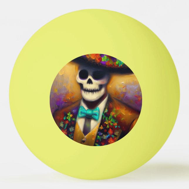 Day of the Dead Man (4) Ping Pong Ball (Front)