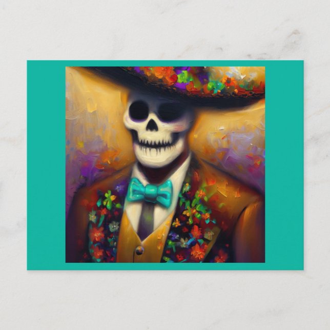 Day of the Dead Man 4 Postcard (Front)