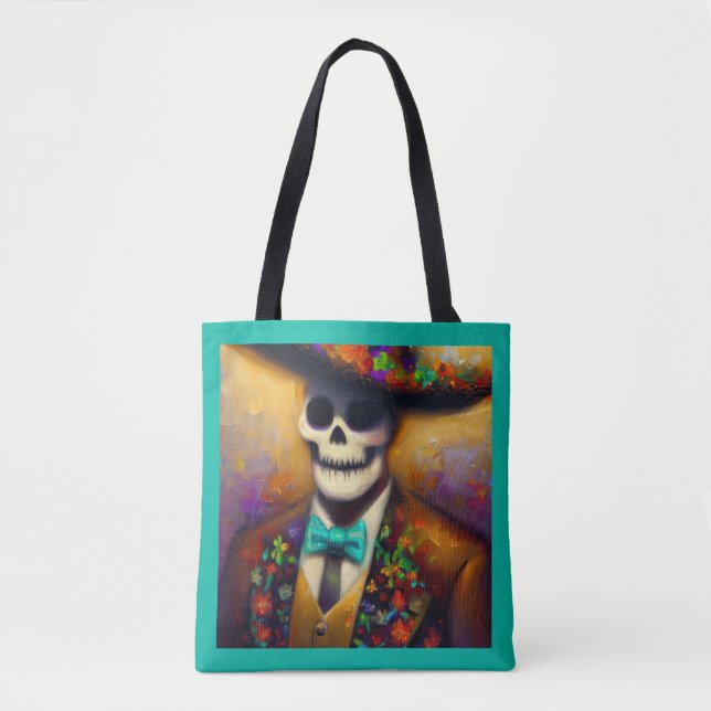 Day of the Dead Man 4 Tote Bag (Front)